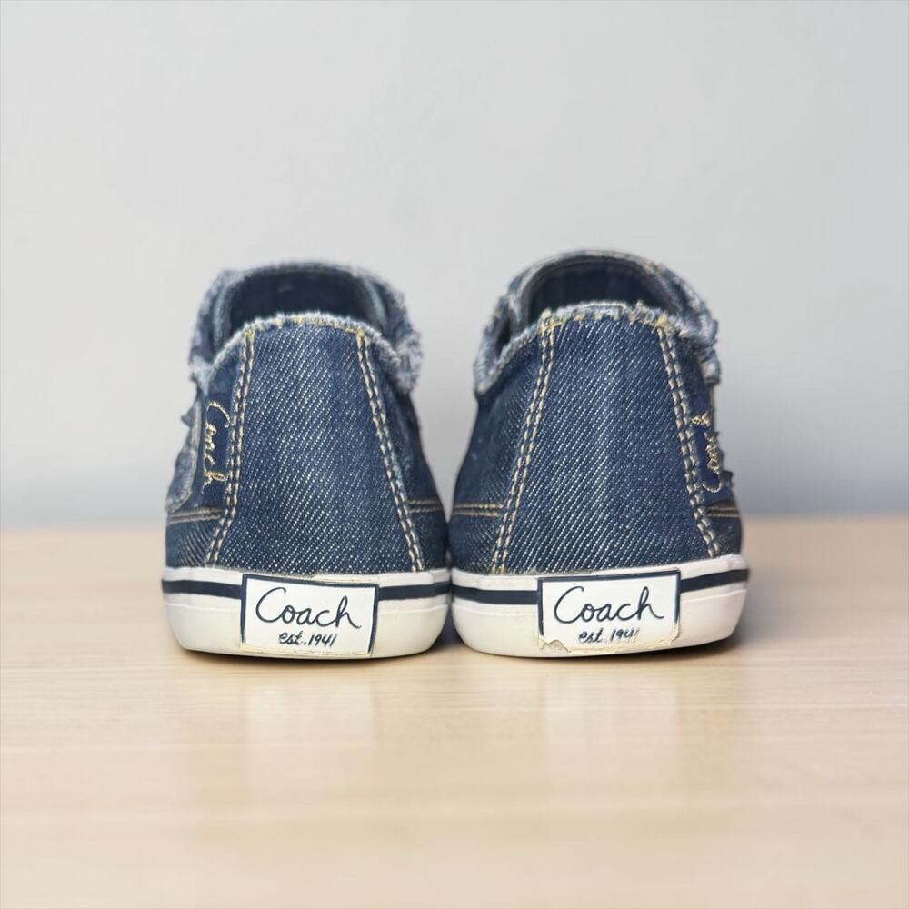Coach Q676 Keeley Slip-On Denim Sneaker Size 7B - Picture 5 of 8